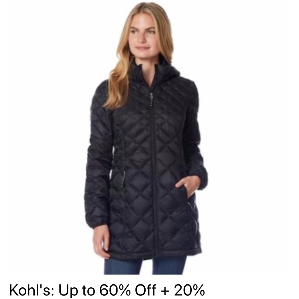 Black Feather Puffer Jacket